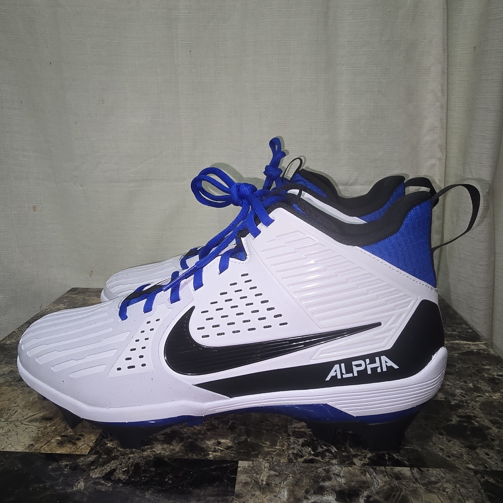 Nike Alpha White and Blue Athletic Shoes